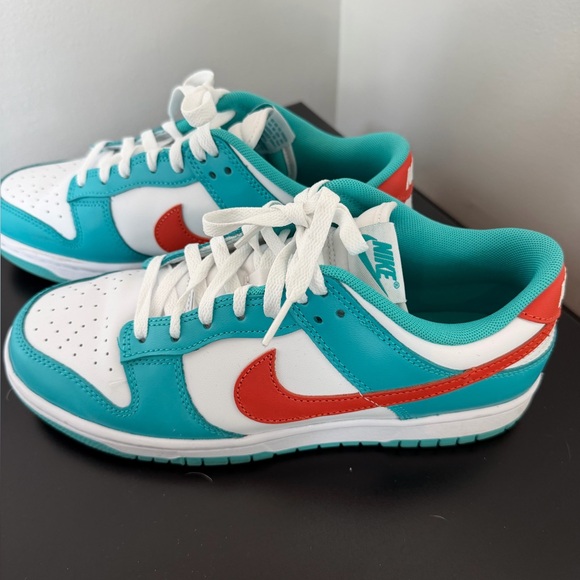 Nike Low Dunks Miami Dolphins Sneakers 🐬🏈 - Picture 2 of 4